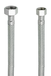 Cornat T3173210270 Flexibele verbindingsslang, hoogwaardige roestvrijstalen omvlechting, aansluitslang voor kraan, armatuurslang, flexibele slang, zilver, 200 mm, 1/2 inch IG