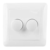 Lightexpert Afdekraam voor duo dimmer - Wit