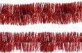 Decoris folie kerstslingers 4x stuks - rood - kunststof - 270 cm