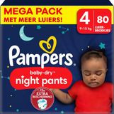 Pampers Baby Dry Night Pants Maat 4 Mega Pack 80 stuks 9-15 KG