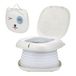 NK Kindertoilet voor baby's en kinderen, draagbaar, opvouwbaar, kinderdesign, leren, hygiënisch, luierovergang, leren, grappig, veilig, eenvoudig te bedienen, inclusief zakken