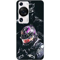 Huawei P60 Pro zwarte panter Lewis Hamilton etui