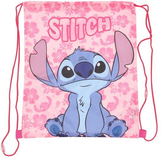 4KidsOnly Lilo & Stitch Gymtas - Zwemtas - 40 cm - Roze - Voor Kinderen