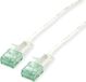 Roline RM UTP DataCenter Patchkabel Cat.6A (Klasse EA), extra dun, wit, 0,3 m