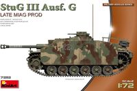 MiniArt Modelbouwpakket Auto - 72112 Sturmgeschütz III - StuG III Ausf. G – Late Miag-productie - Tankjager Plastic - 1:72 - Modelbouw