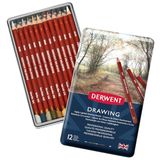 Derwent Kleurpotloden, Set van 12 in een Blik, Professionele Kwaliteit