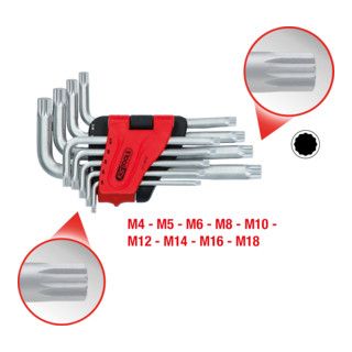 KS Tools XZN haakse steeksleutelset - 9-delig