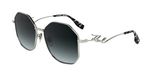 GAFAS Karl Lagerfeld KL358S Dames Zonnebril Zilver Metaal Rechthoekig