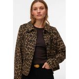 VERO MODA jas met panterprint - bruin
