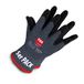 TOX Montagehandschoenen Flex Fit, nylon fijn gebreid met micro-nitrilschuim coating op handpalm en vingertoppen, grijs/zwart, slijtvast en veelzijdig inzetbaar, 5 paar, maat 9