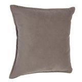 Atmosphera Bank/sierkussens huiskamer Sophia - 45 x 45 cm - taupe - polyester - met rits