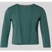 Vera Mont Gebreide damesbolero met lange mouwen, groen, L