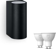Philips Hue Nightingale Wandlamp voor Buiten Up & Down (Zwart)