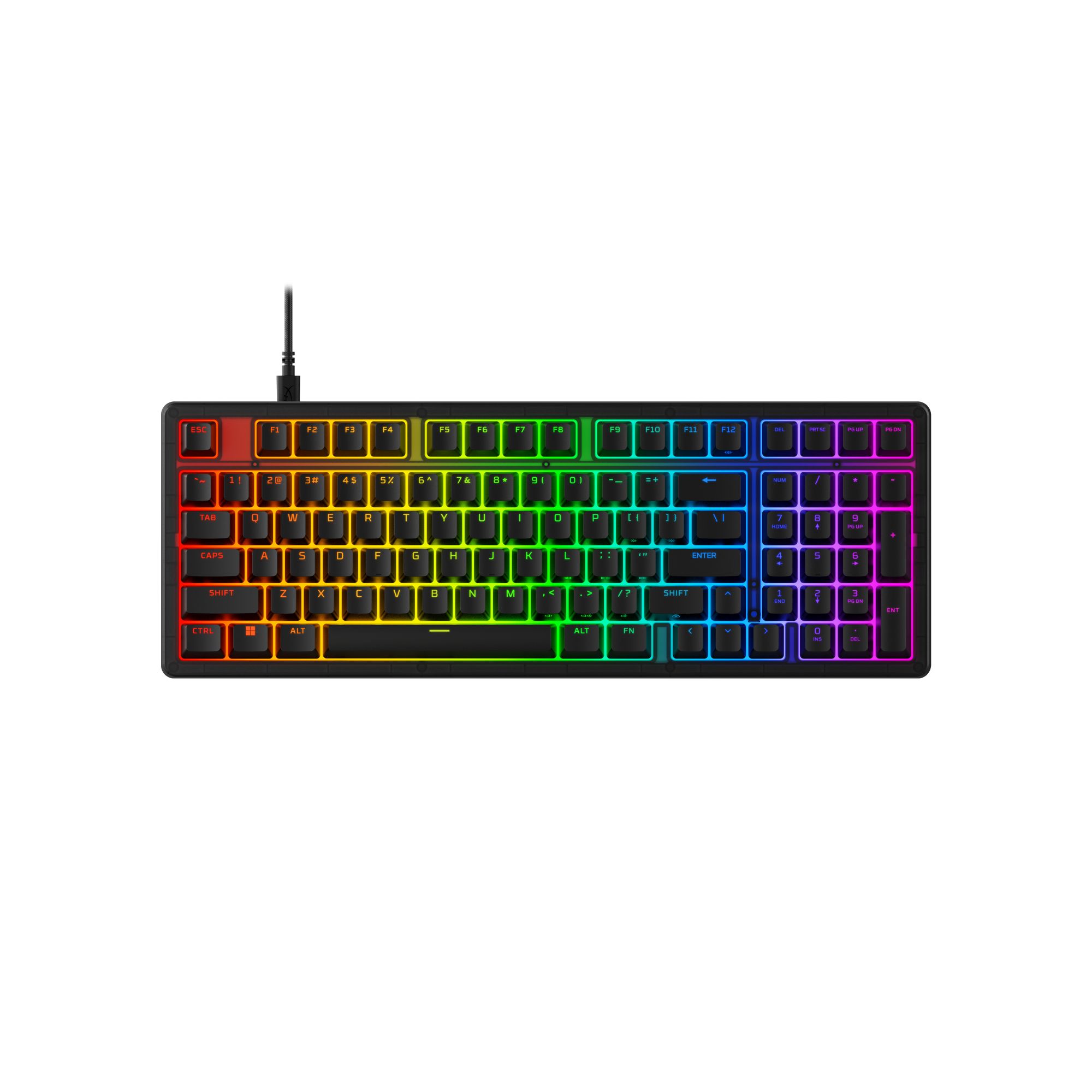 HyperX Origins 2 1800 – Full-size mechanisch gaming-toetsenbord – Compact 1800-layout – RGB – US QWERTY