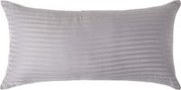 Homescapes Satijn Streep Katoen Kussensloop 40x80 cm – Zilvergrijs – 100% Egyptisch Katoen – Draaddichtheid 330