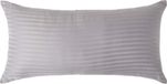 Homescapes Satijn Streep Katoen Kussensloop 40x80 cm – Zilvergrijs – 100% Egyptisch Katoen – Draaddichtheid 330