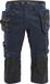 Blåkläder Pantalon de travail pour artisans, pantalon pirate avec genouillères, stretch, homme, bleu marine foncé