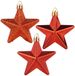 Home Styling Decoration Vilde Christmas - Kerstornamenten - Stervormig - Onbreekbaar - Rood