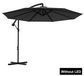 StarTech Terrassescherm Donkergrijs - 300 cm - Met handkurbel - Stevige kruisvoet - UV-bescherming