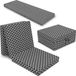 Sleezzz CloudComfort Basic matelas pliant 70 x 195 cm, pliable, hauteur 10 cm, poignée de transport et sangle de fixation (motif chat)