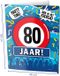 Paperdreams window signs - 80 jaar 60x45cm