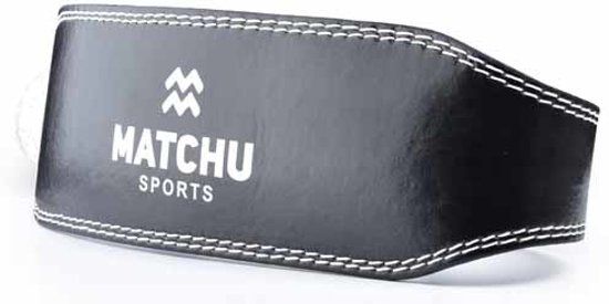 Matchu Sports Powerlift riem - Lifting belt maat M - Zwart