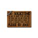 IFHUH No Soliciting Please Go Away Grappige welkomstmat voordeurmat rubber antislip achterkant grappige deurmat binnen buiten tapijt 23,6 inch (B) x 15,7 inch (L)