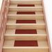 VidaXL Trapmatten zelfklevend 30 stuks 60x25 cm bordeaux rood rechthoekig