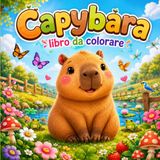 Capybara Libro Da Colorare