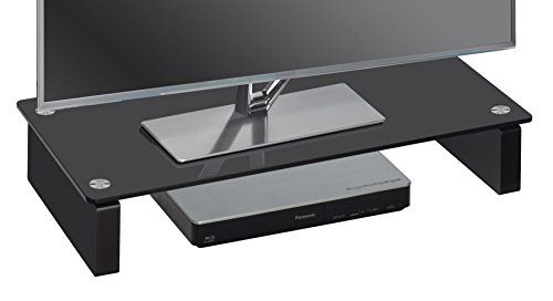 MAJA Möbel Media TV-board - zwart glas - 60 x 27,60 x 12,20 cm