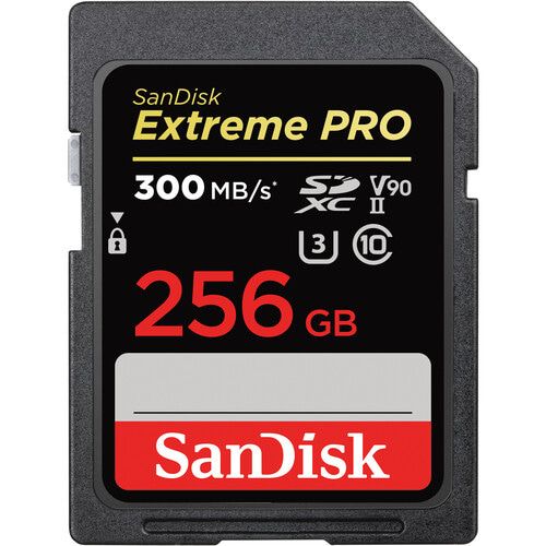 SanDisk Extreme PRO 256GB SDXC UHS-II Memory Card