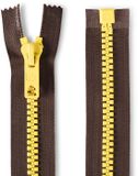 Prym Ritssluiting Kunststof 6mm grof Deelbaar Donker Bruin #881 40 cm
