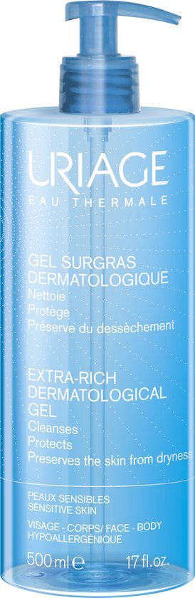 Uriage Overvette Dermatologische Reinigingsgel Douchegel 500 ml