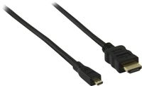 Goobay Micro HDMI - HDMI kabel - versie 1.4 (4K 30Hz) / zwart - 3 meter