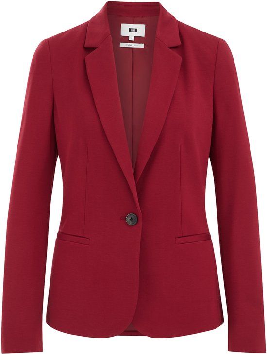 WE Fashion Getailleerde Jersey Stretch Blazer - Vintage Red - Women's Size S