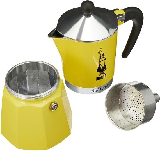 Bialetti Rainbow Geel Percolator 300ml â€“ 6 kops