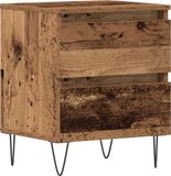 vidaXL Nachtkastje Oud Hout Massief Gerecycled Hout 40 x 35 x 50 cm