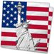 Merkloos Amerika/Verenigde Staten/USA landen vlag thema servetten - 33 x 33 cm - 40x stuks - Papier - wegwerp servetjes