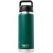 Yeti Rambler Bottle 26oz Chug Cap, Black Forest Green