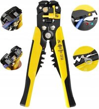 Ariko Automatische Striptang - Krimptang - Isoleertang - Draad Stripper - 20 cm - Geel/Zwart