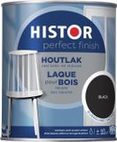 Histor Perfect Finish Houtlak Zijdeglans - Krasvast & Slijtvast - Dekkend - 0.25L - Black - Zwart