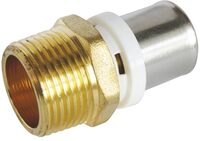 Somatherm /5608-20-20 verbindingsstuk recht mannelijk 20 x 3/4 grijs