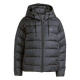 adidas dames Essentials Climawarm 3 Stripes Synthetic Down Hooded Coat, black, XL