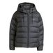 adidas dames Essentials Climawarm 3 Stripes Synthetic Down Hooded Coat, black, XL