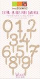 ScrapCooking Houten Cijfers Cake Topper set/10