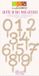 ScrapCooking Houten Cijfers Cake Topper set/10