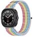 Wigento Samsung Galaxy Watch Ultra 47mm: Elastische sportband met klittenbandsluiting, gemaakt van nylon (model M3)