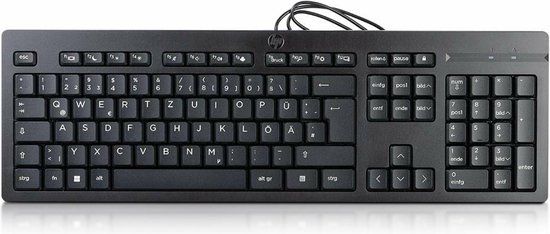 HP 125 bedraad Duits USB Toetsenbord QWERTZ zwart