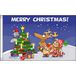 AZ FLAG Vlag Kersttafereel 90x60 cm Polyester 100D 2 Ringen