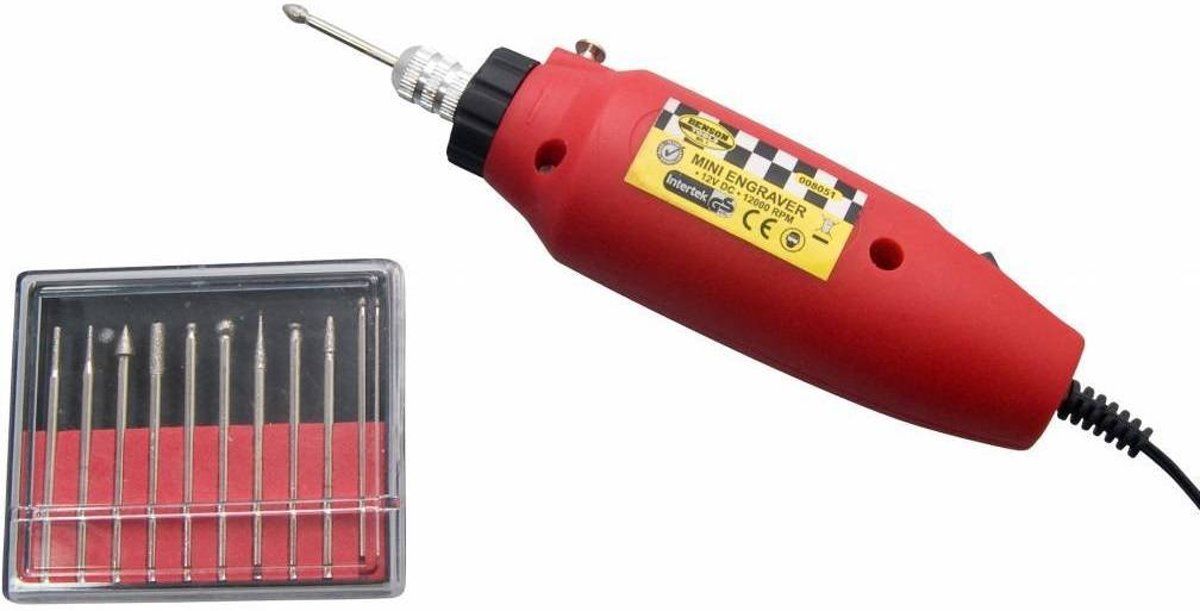 Benson Graveerset - Graveerpen - Graveermachine - Graveren - Inclusief 11 verschillende graveerbits /stiften